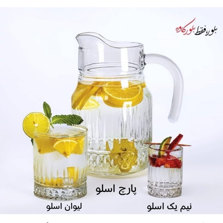 پارچ و لیوان بلور کاوه مدل اسلو(۱۱۹)