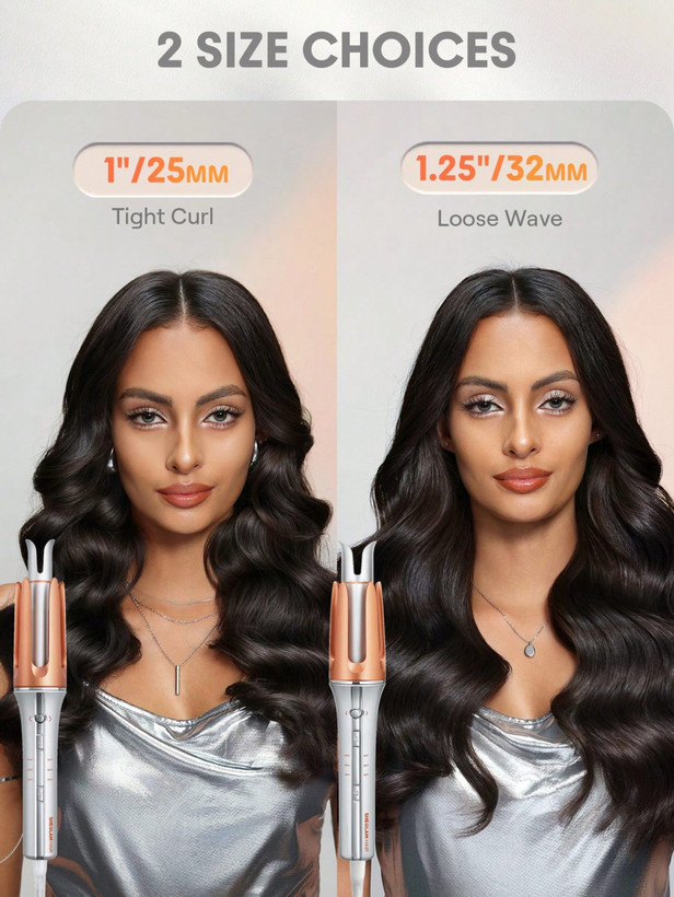 دستگاه کرلی مو اتوماتیک چرخشی شیگلم Sheglam سایز 25mm