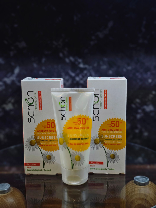 کرم ضدآفتاب SPF50 بی رنگ مناسب پوست نرمال تا خشک شون کد 577