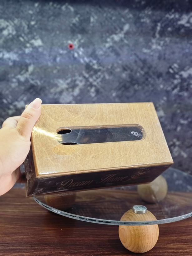 جا دستمال کاغذی چوبی مشکی